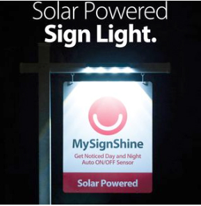sign light solar